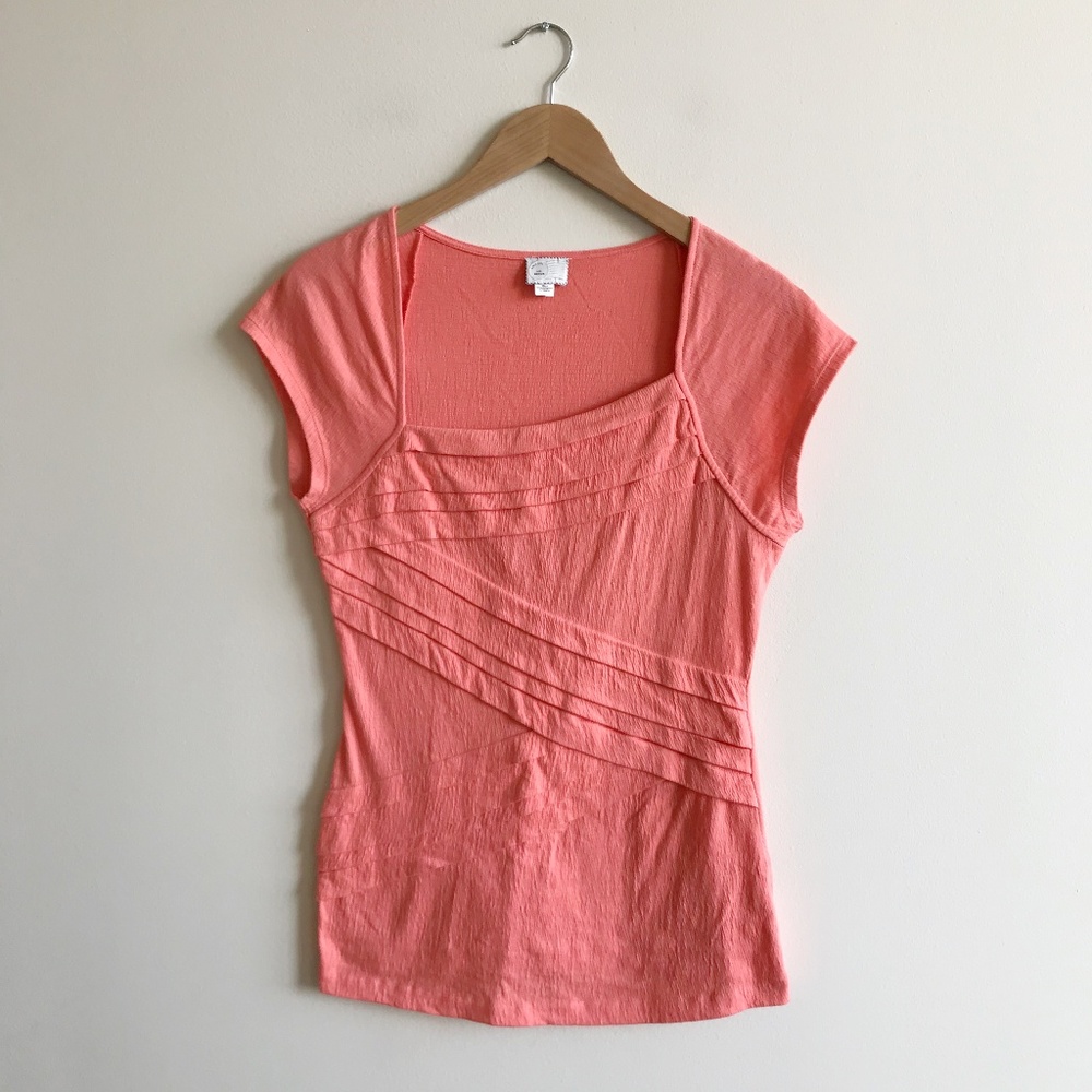 Anthropologie Postmark Pleated Top